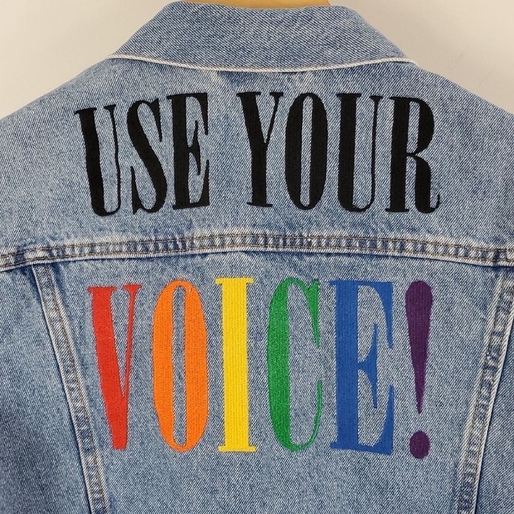 Levi's Use Your Voice Jean Jacket - L - Picture 2 of 5